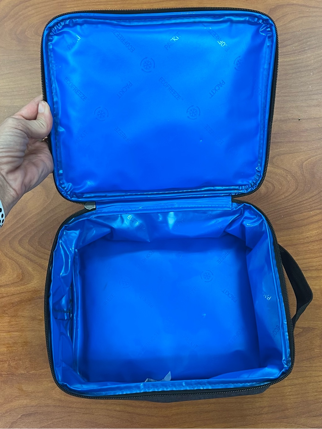 Packit Freezable Lunchbox/Cooler Black & Gray Front Pocket Office School Daycare — image 6 of 6